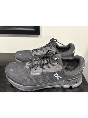 On Cloudrunner Waterproof Men’s Sneakers Size 14 Black